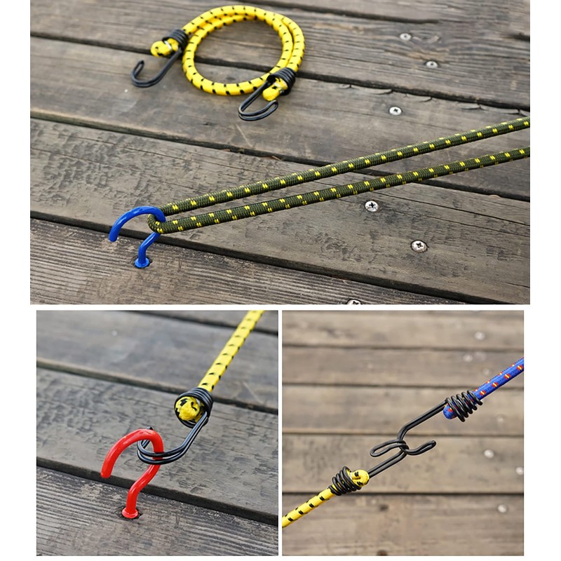 Alqpopg Bungee Cords with Hooks 24 inch Heavy Duty Outdoor