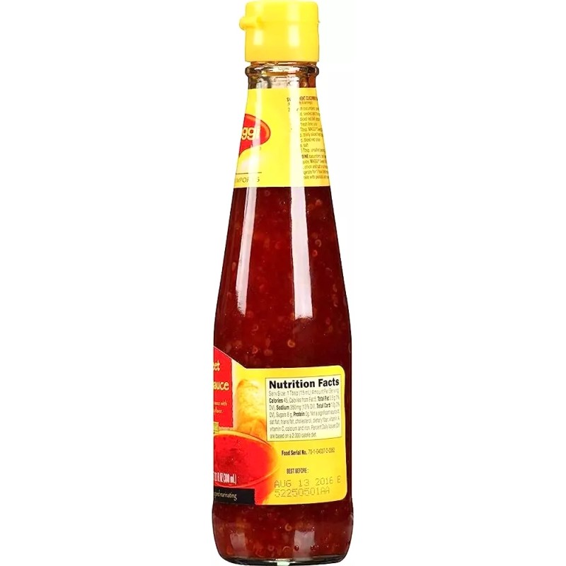 Maggi Sweet Chili Sauce Mild, No Msg Added 10.1 oz