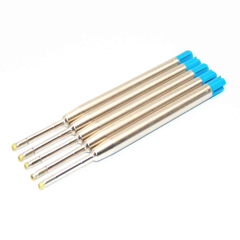 10 x Blue Ink Pen Refills for Parker Ballpoint Pens,