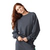Future Planet Oversized Saturn Crewneck Sweatshirt (Charcoal, X-Small)
