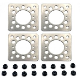 Modelno La Tail Vacuum Tube Socket Plate Set of 4 for Amplifier Repair DIY 3 Terminal Parts Audio 88-389-SS EL34 5AR4