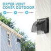 HG Power 4 Inch Dryer Vent Cover Outside with Removable