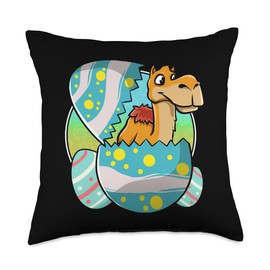 Perfect Easter by B Goods Co. Easter Egg Baby Arabian Camel Dromedary Kawaii Throw Pillow, 18x18, Multicolor