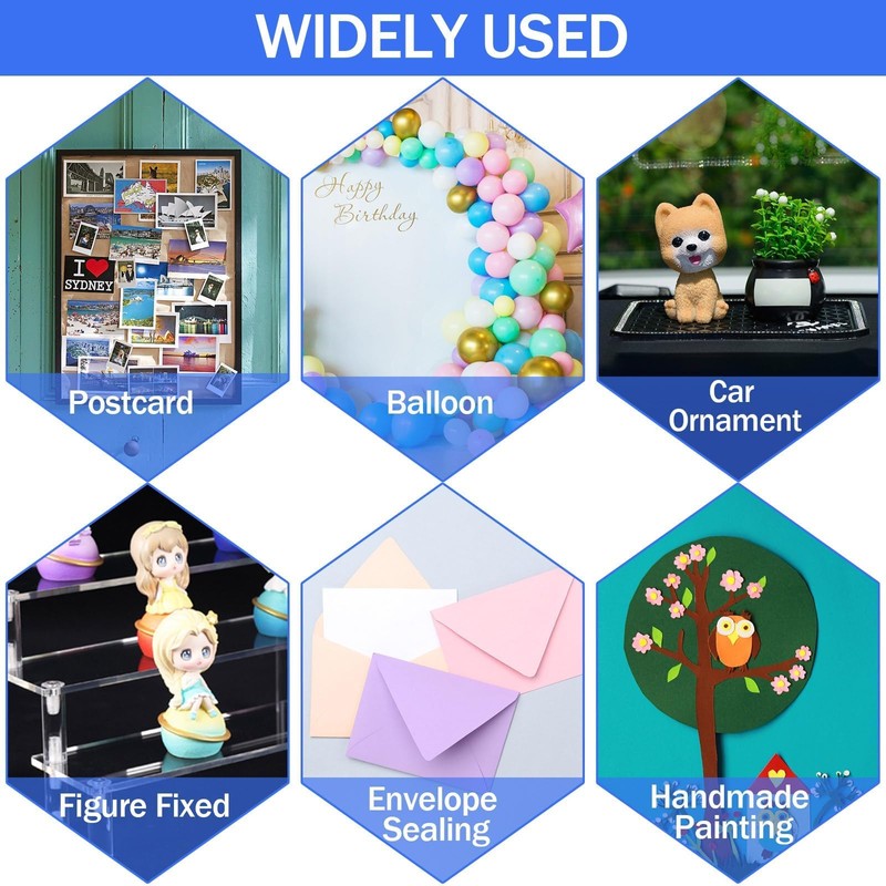 JANYUN 280 Pcs Double Sided Sticky Dots Removable Square Putty