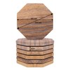 Marbco Sandstone Water Absorbent Hand Crafted Octagon Coasters for Drinks-