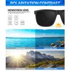 HENGOSEN Sunglasses-for-Men Polarized Mens Sunglasses: Retro Sun glasses with UV