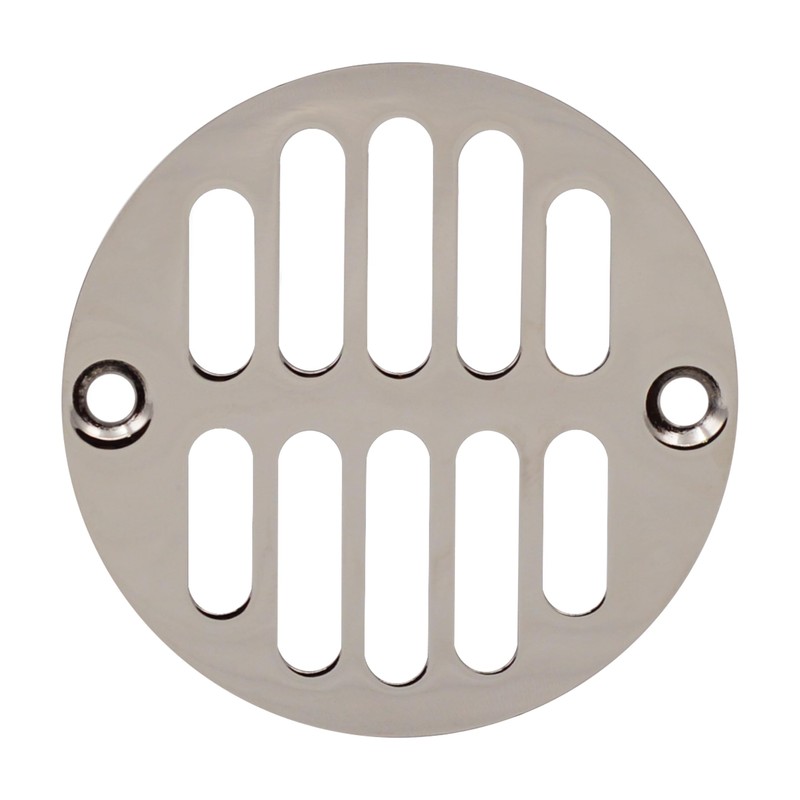 Westbrass Shower Strainer Set with Screws, Grill and Crown, Polished