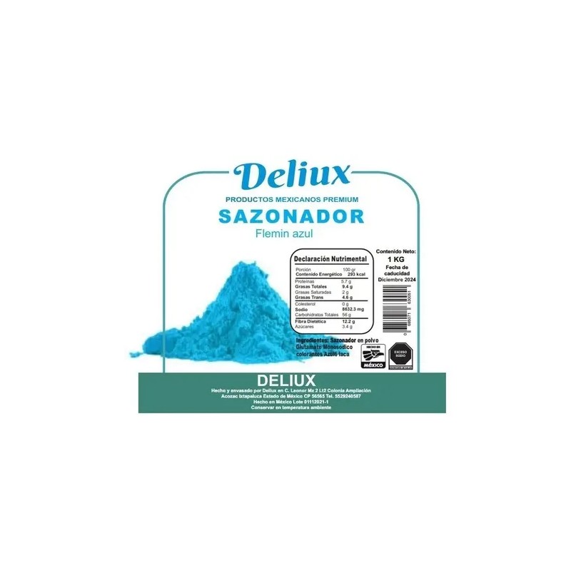 Polvo Sazonador Para Botanas Flemin Azul Premium 1 Kg