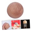 DOITOOL Wooden Round Ball Unfinished Natural Wood Craft Accessory for