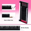 KOLYBEL Eyelash Extensions Cashmere Easy Fan Lashes 0.03 Thickness CC