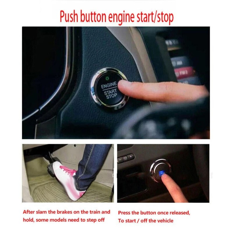 Car Ignition Switch Keyless Entry Remote Starter Engine Push Start