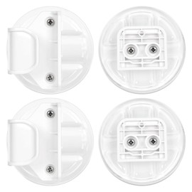 Miumoon No Drill Retractable Baby Gates Parts, Medium Size No Drilling Accessory for 71" Miumoon Retractable Gate (White, Medium)