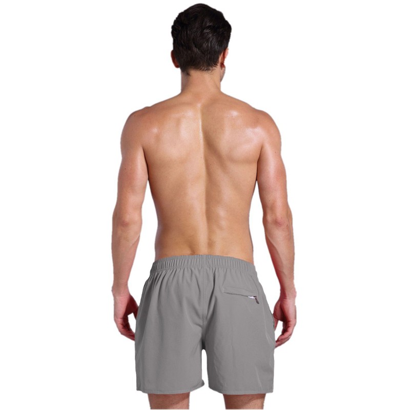 QRANSS Light Gray Mens 5 inch Inseam Quick Dry Swim