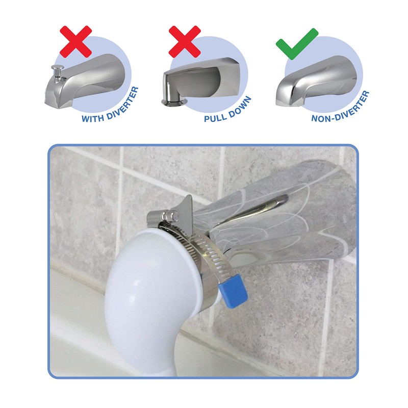 Danco 10086 VersaSpray Portable Hand Held Shower Head Sprayer Fits