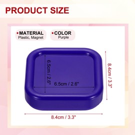 PATIKIL Magnetic Pin Holder, Magnetic Pin Cushion Paper Clip Holder for Sewing Quilting Hair Clips, Purple
