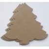 Unbranded (3) FIR TREE - Bare Unfinished Christmas Chipboard Die
