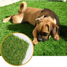 ALTRUISTIC Thick Realistic Artificial Grass Mat Customized Sizes, 6ft x 12ft Synthetic Fake Astro Turf Indoor Outdoor Garden Lawn Landscape, Faux Grass Rug with Drainage Holes