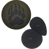 Round Bear Infrared Reflective Patches Sew on Appliques Decorate Badges
