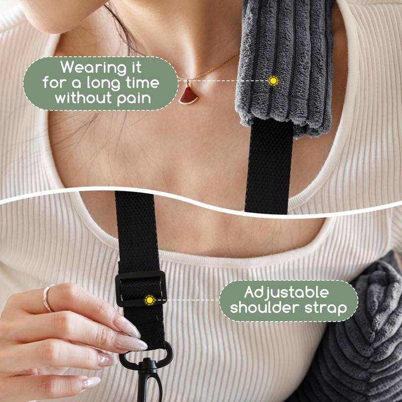 Rotator Cuff Pillow for Left/Right,Arm Shoulder Pillow,Dark Grey,L