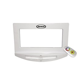 Jacuzzi Skimmer Cover Plate for Swimming Pool | Wide Mouth Pool Skimmer Plate | for Above Ground Pools | LED Multicolored Light and Remote | Transformer and Grommets | White