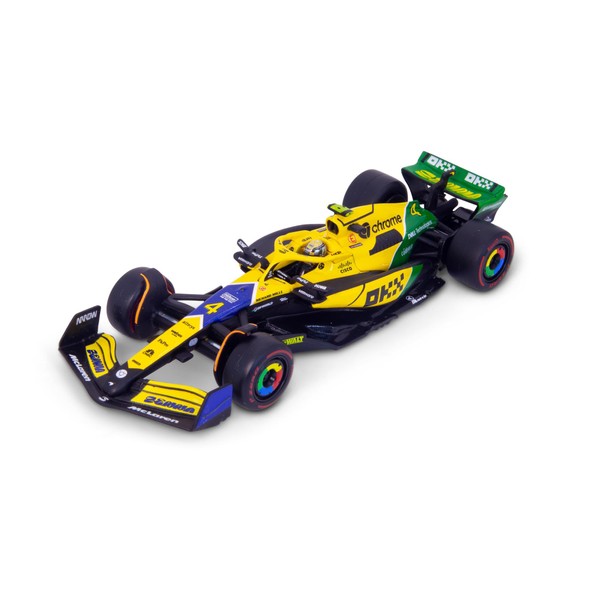 Bburago F1 Formula 1 MCLAREN MCL38 (2024) with Helmet -