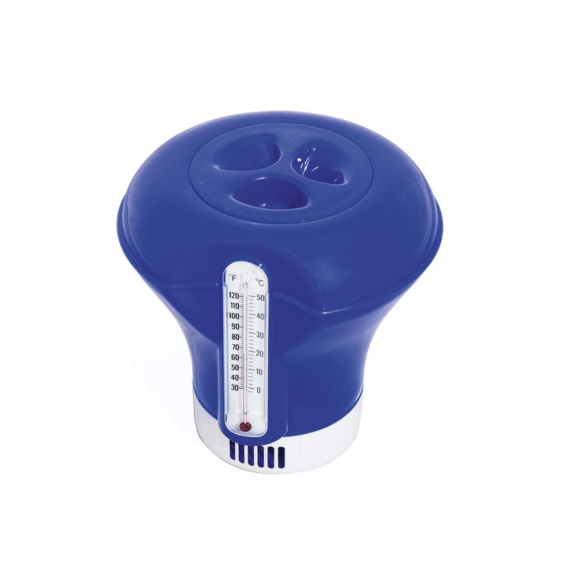 Chemicals with Thermometer Diameter 18 cm Pool Chlorine Dosage Float,