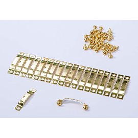 Pack of 20 Gold Hangers with Screws