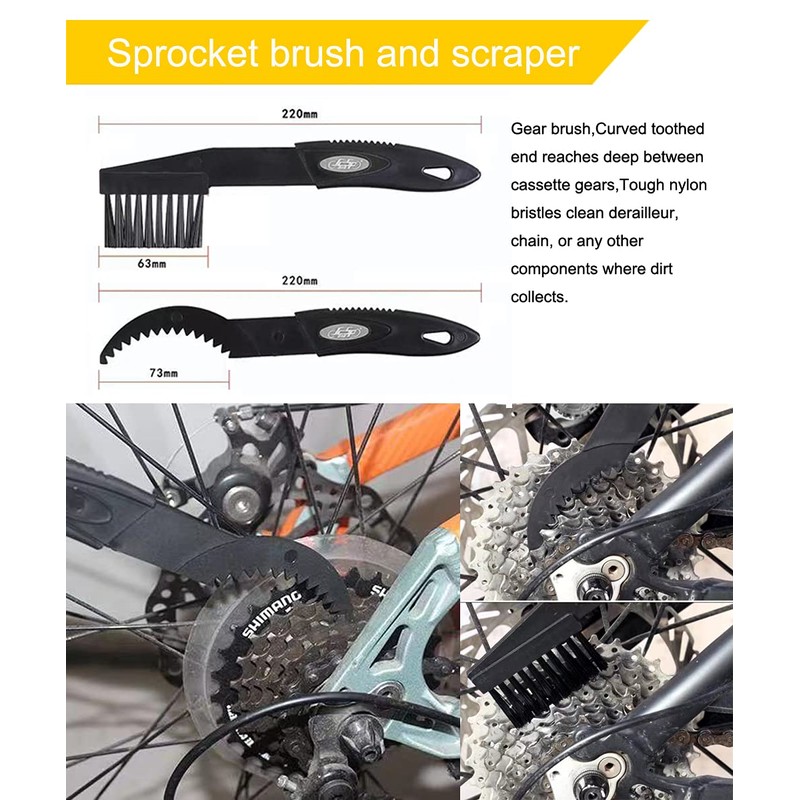 Ultrafashs Bicycle Chain Oil Lubricant and Cleaner Set with Bike