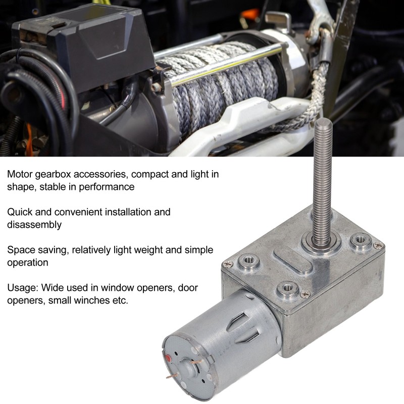 DC Reduction Motor Stable Low Noise Low Loss Lightweight Worm