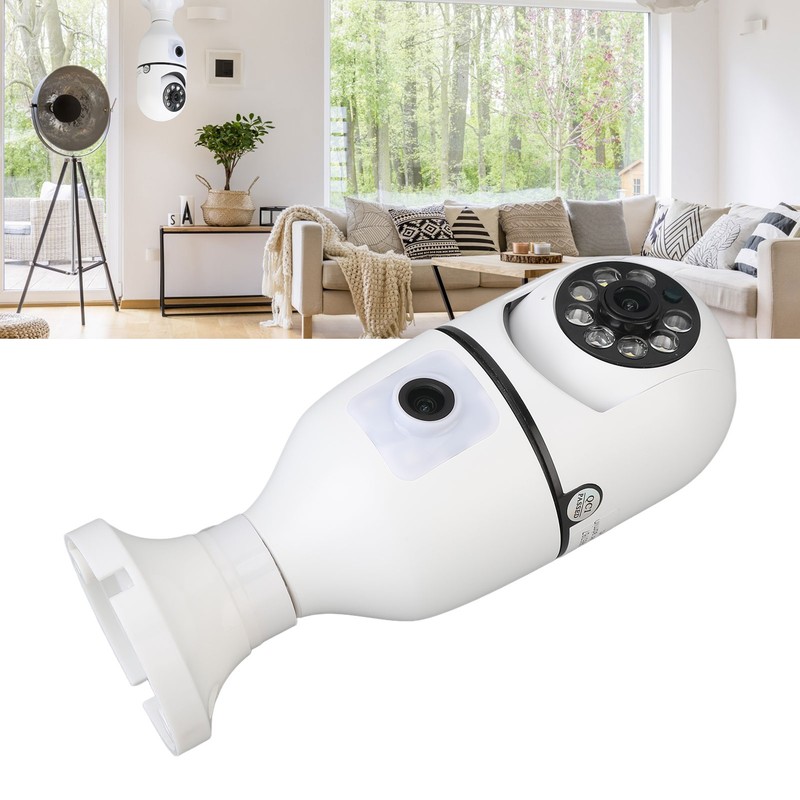 360 Degree Light Bulb Camera 1920 X 2160 Auto Tracking