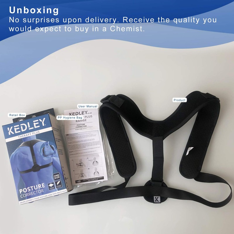 KEDLEY Posture Corrector for Men and Women | Adjustable Upper