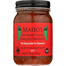 Mateo's Gourmet Salsa 16 Oz (Pack of 2) (Hot) by Mateo's