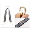 TANOSII Wide Adjustable Replacement Crossbody Strap Handbag Strap Silver String