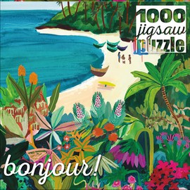 Buffalo Games - Bonjour - Beach Butterfly - 1000 Piece Jigsaw Puzzle for Adults - Challenging Puzzle Perfect for Game Nights
