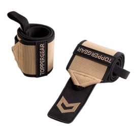 TOPPERGEAR Wrist Wraps, High Weight, High-End Model (Sand Khaki, 60cm)