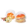 50 Pack Clear Plastic Single Individual Cupcake Muffin Dome Holders