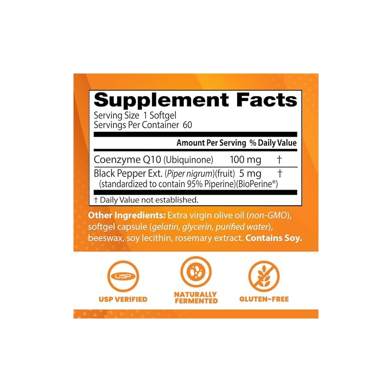 Doctor Best Coq10 100mg Antioxidante Alta Absorción Cápsulas Blandas Fórmula