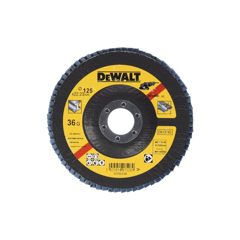 Dewalt flap disc 125 mm K36 Flat DT3308 QZ