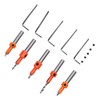 5Pcs Countersink Drill Bit Set High Hardness Strong Cutting Force