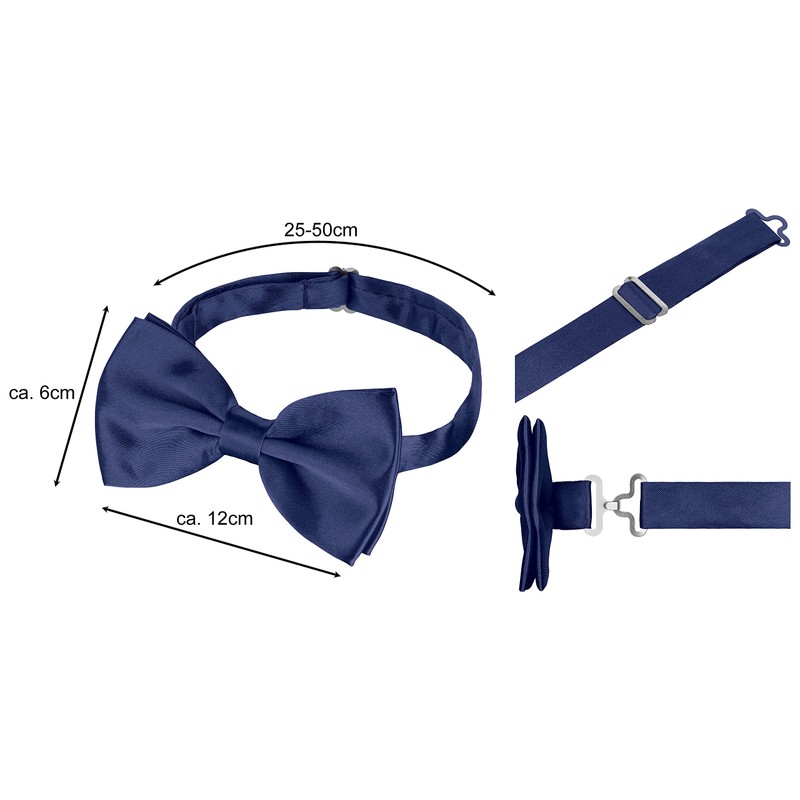 BomGuard Men's Bow Tie in 40 Colours (Black, Red etc.)