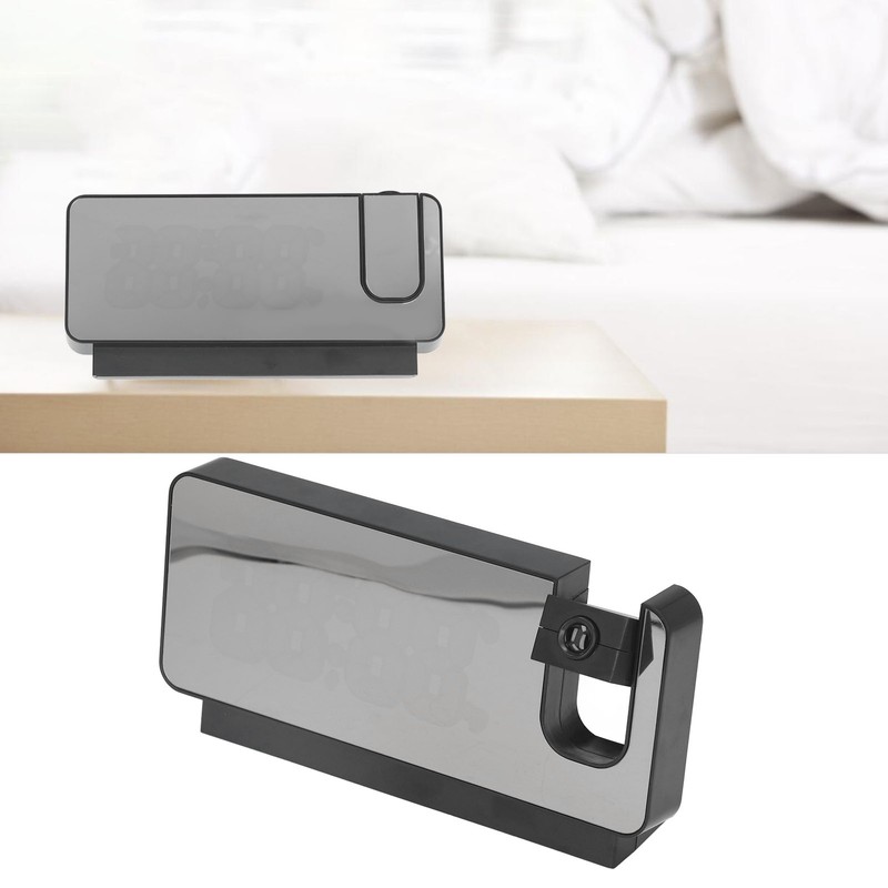 Digital Alarm Clock 180° Rotatable Projection 4 Level Brightness LED