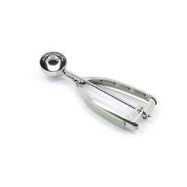 KitchenAid - Cookie Scoop, Stainless Steel Cookie Dough Scoop with Easy Release & Soft Grip Handle (Pistachio)