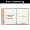 Yarotm Leather Notebook A4 - Ring Binder Squared Paper Notebook
