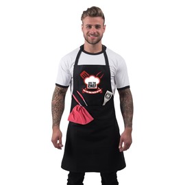 Bang Tidy Clothing Funny BBQ Apron Novelty Aprons Cooking Gifts for Men Kiss The Chef and the Food Tastes Better