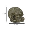 Ghastly Faceless Alien Zombie Skull Figurine 6.25"Long Horrific Blind Predator