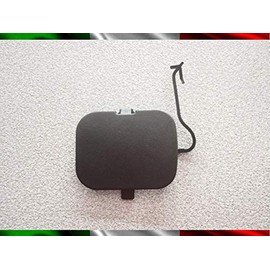 Prasco Rear Train Hook Cover Cap Black Plastic Modern Fiat Panda 2003 2011 Rear