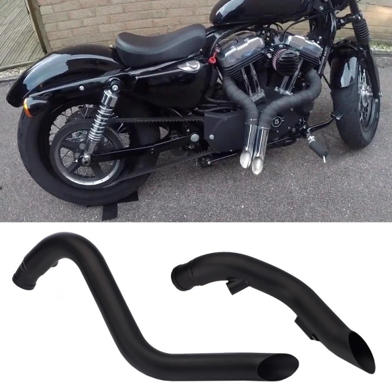 Unbranded 2" O.D LAF Pipes Exhaust For Harley Sportster Softail