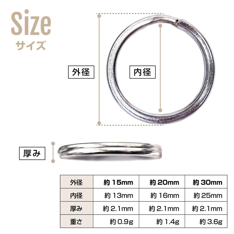 Key Ring 10-Piece Set Key Holder Ring Key Metal Fittings