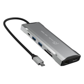 j5create USB C Hub 11 in 1 Docking Station Triple Display Multi-Screen MST Support 4K 60Hz HDMI Displyport PD100W USB-A x2 3.2 High Speed Transfer 10Gbps USB C x2 10Gbps + 5Gbps PD100W Wired LAN SD/microSD Windows11 Mac Chrome JCD39 7-EJ