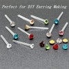 Clear Plastic Earrings for Sports,300 Pairs Clear Earring Studs and